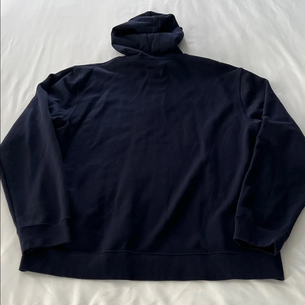 NWT Brooks Brothers 100% Supima Cotton Navy Blue Zip Up Hoodie